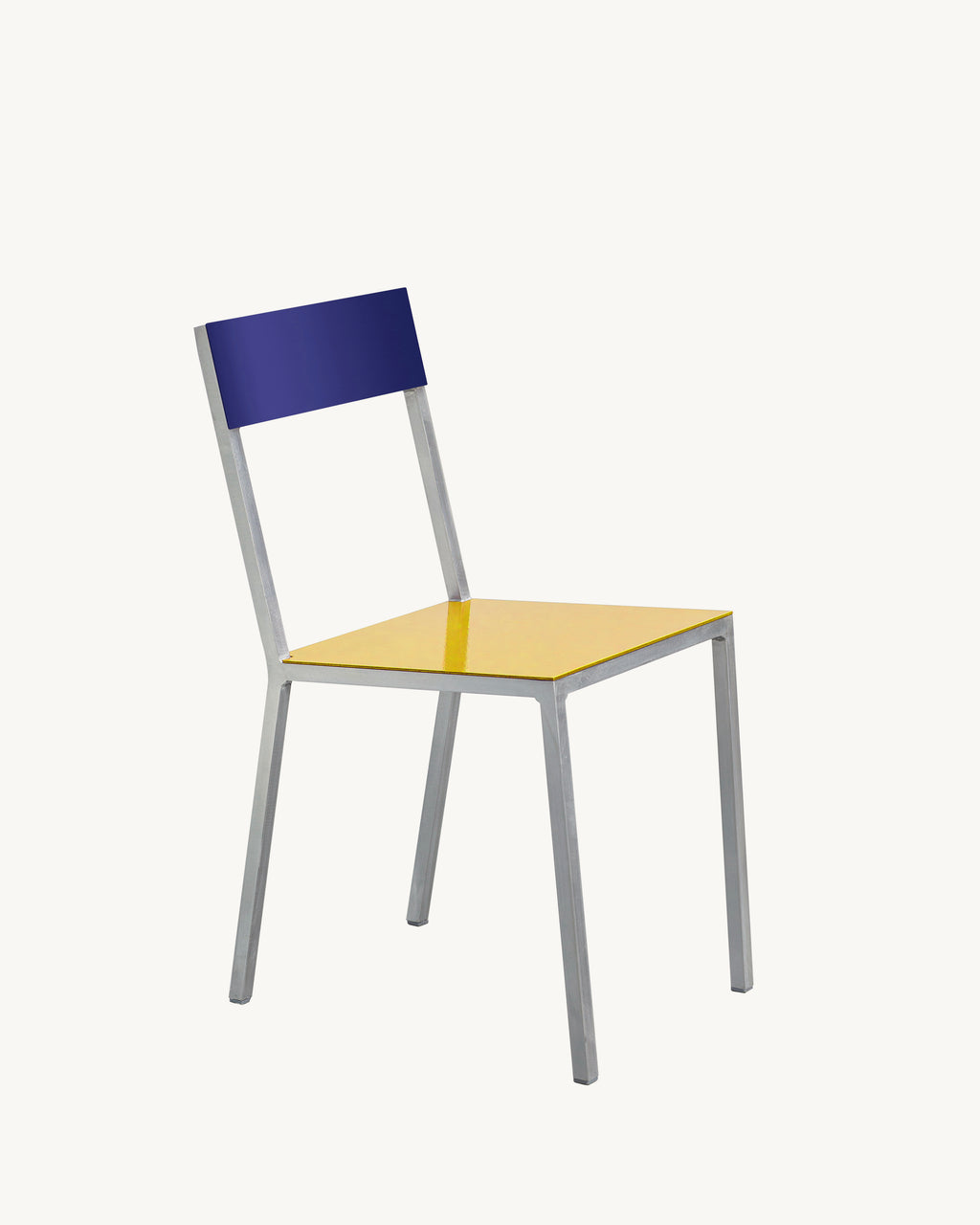 alu chair yellow candy blue