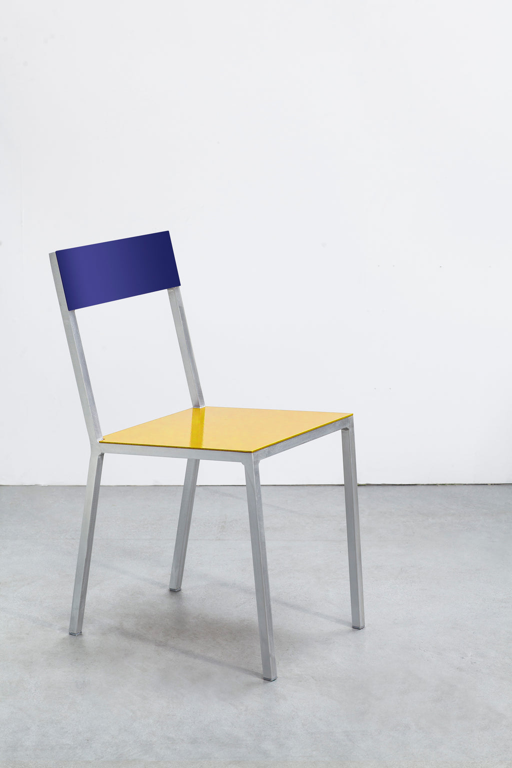 alu chair yellow candy blue