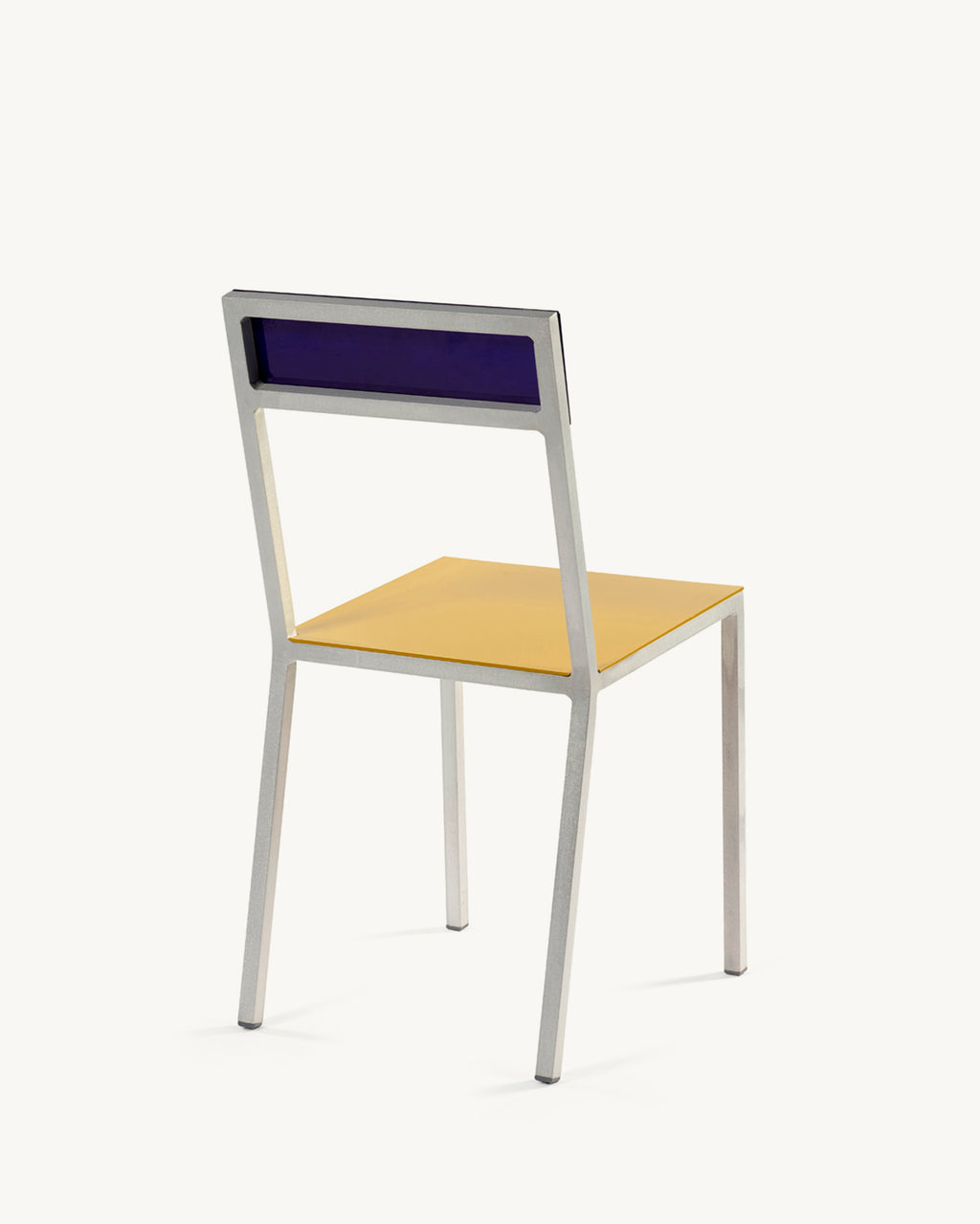 alu chair yellow candy blue