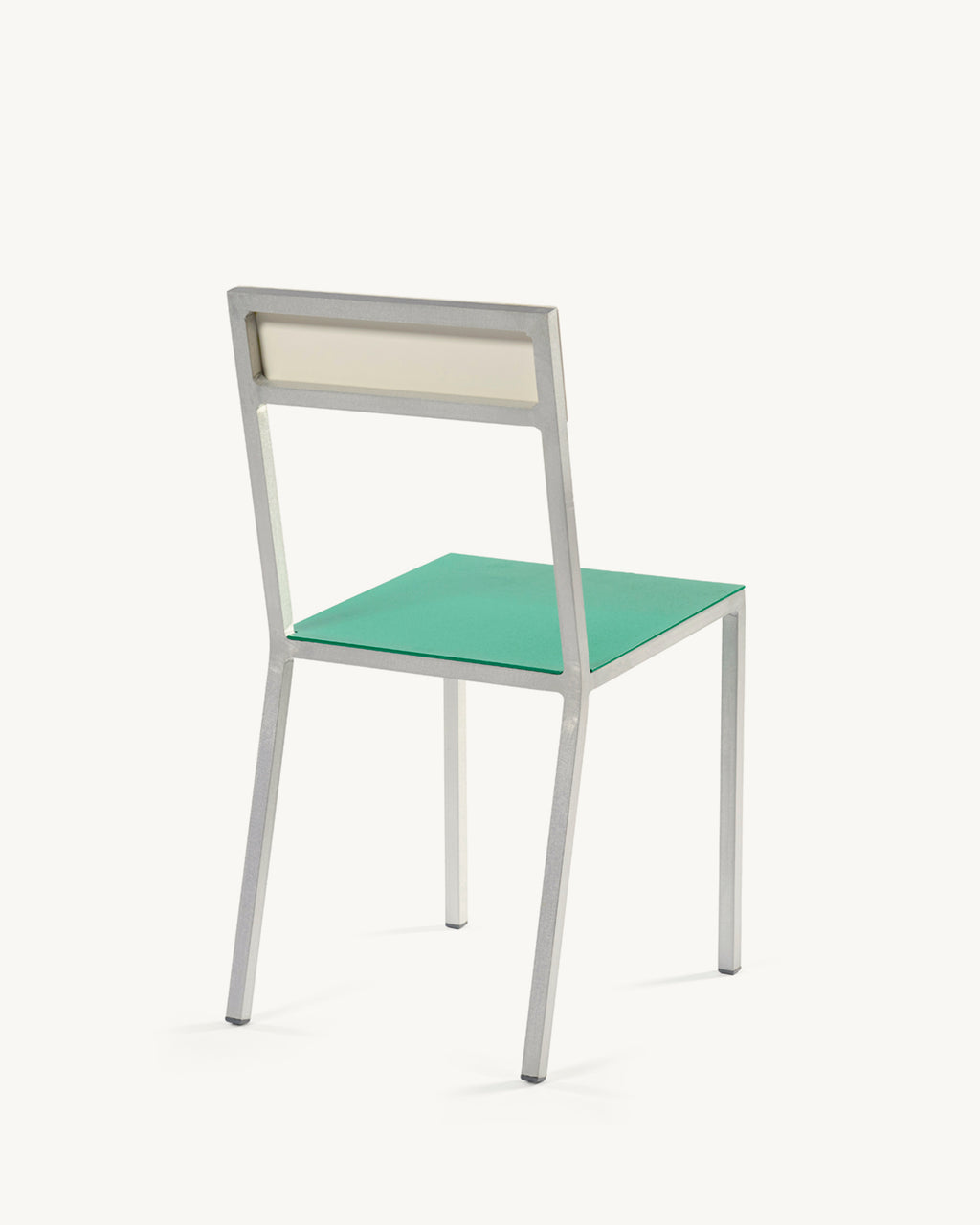 alu chair green white