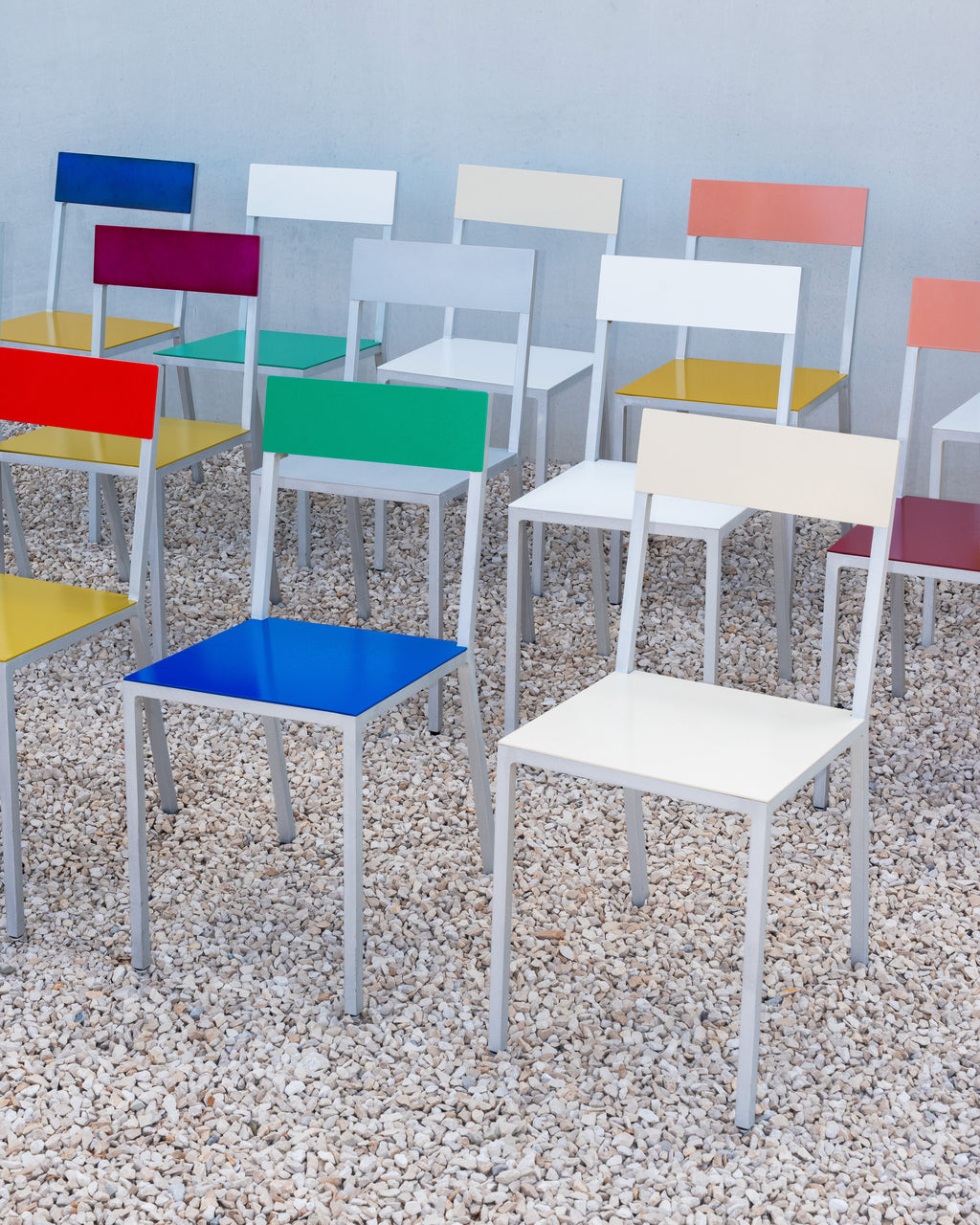 alu chair bordeaux pink