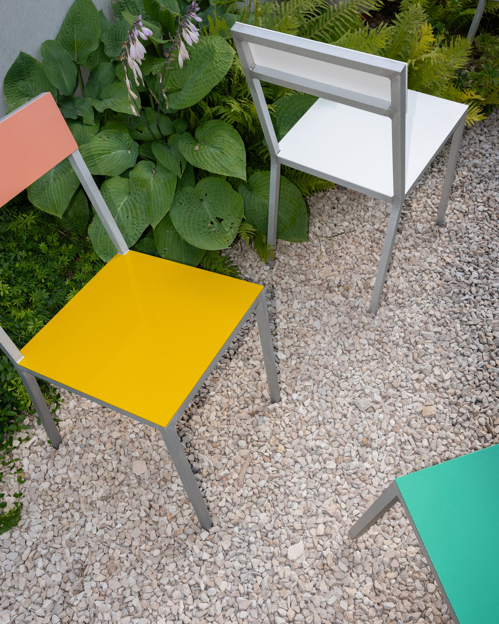 alu chair white white