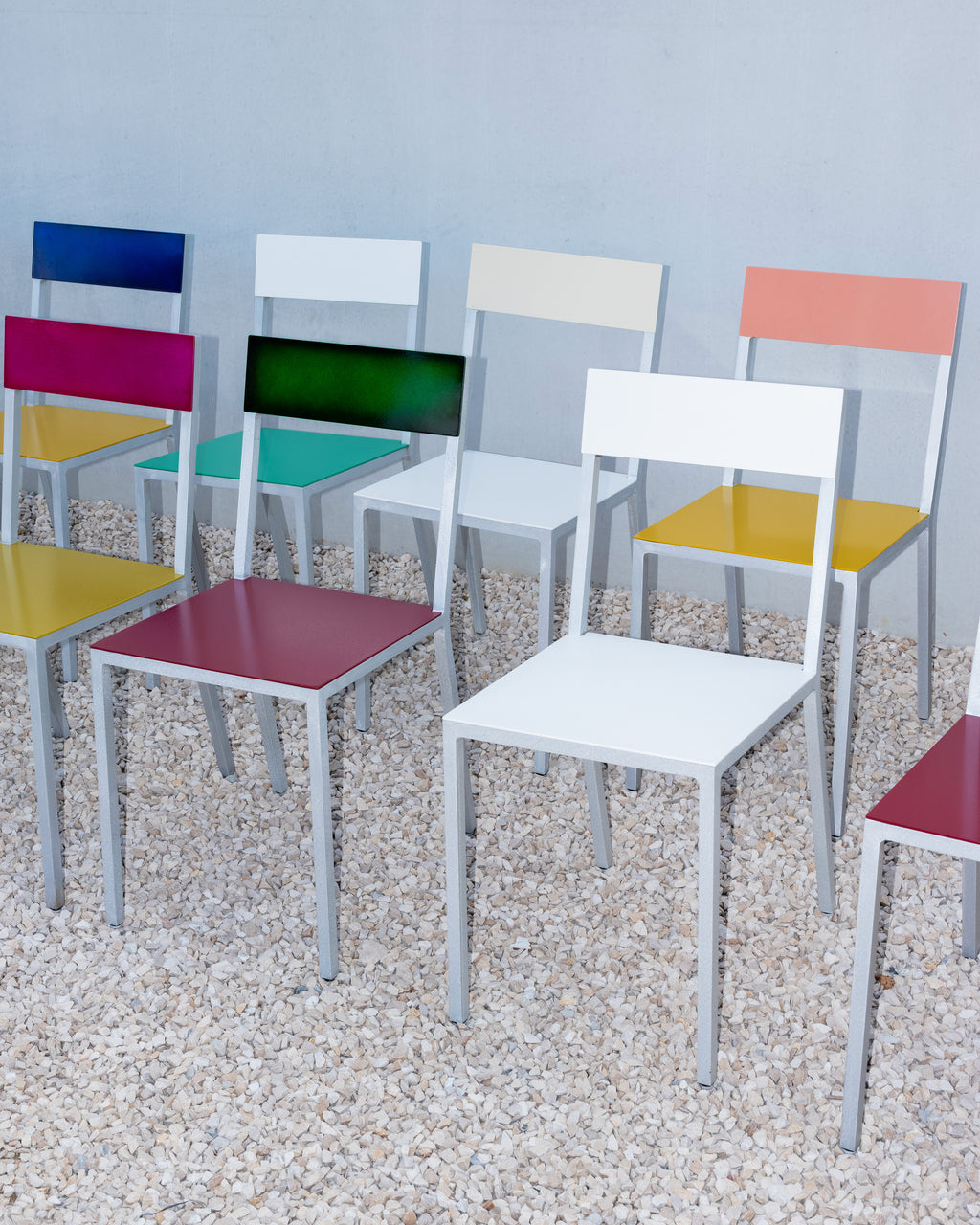 alu chair white white