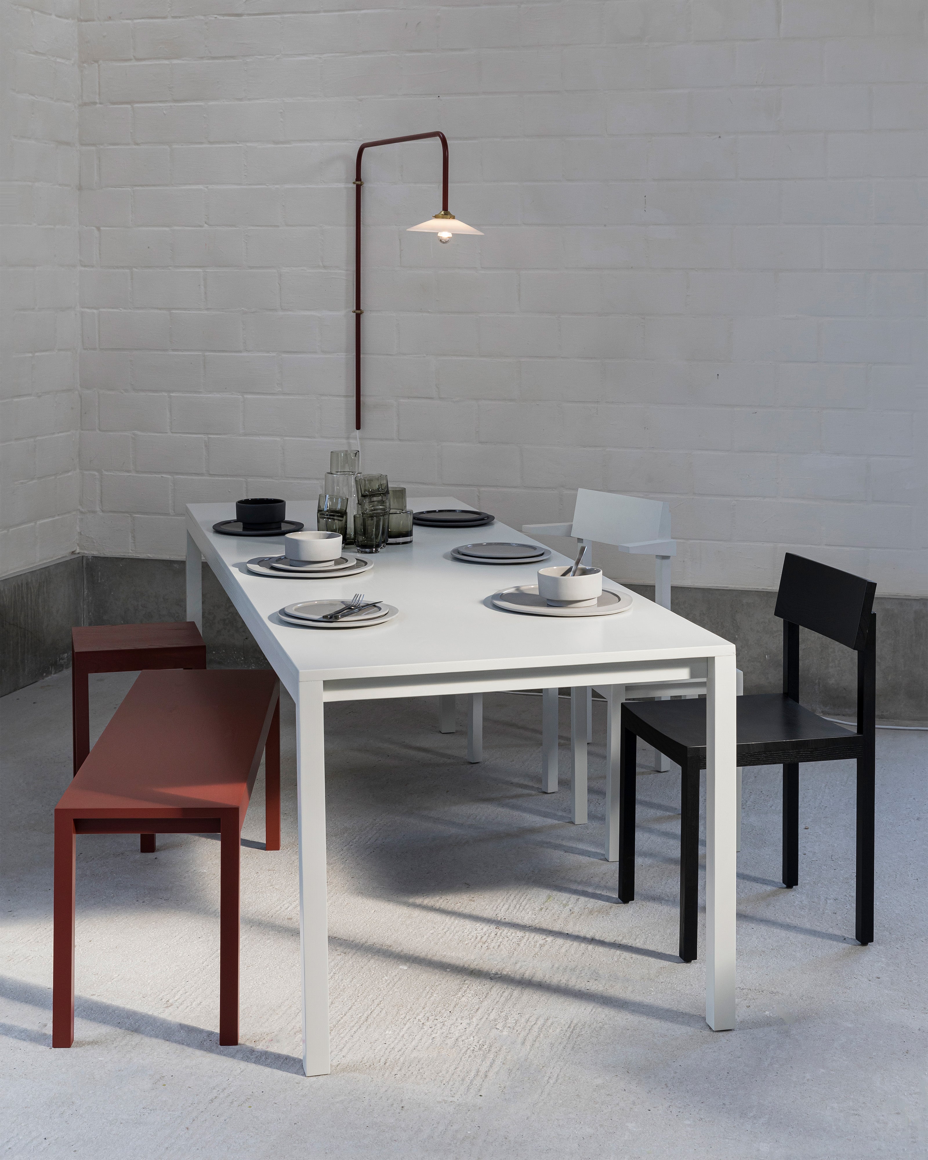 hanging lamp n°5 menie red – valerie_objects