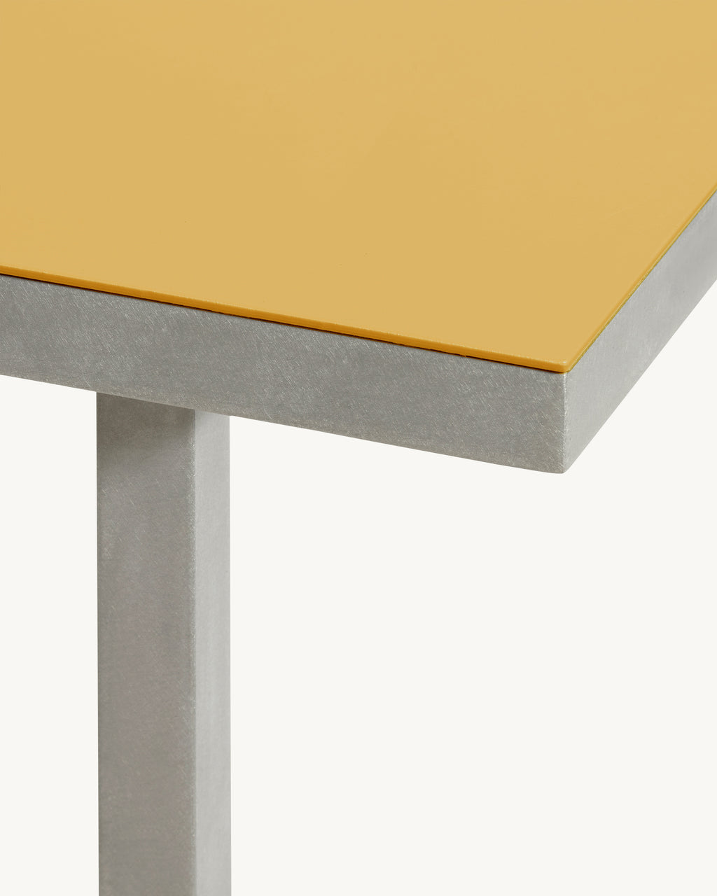 alu dining table m yellow