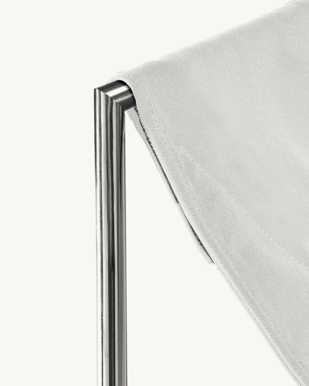 rocking chair stainless steel/white