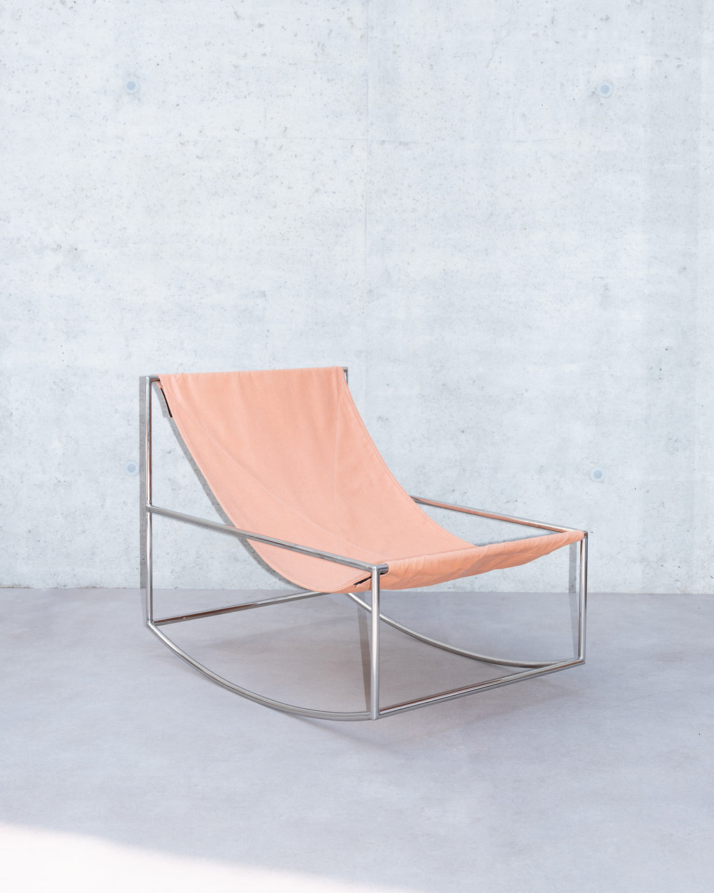 rocking chair stainless steel/pink