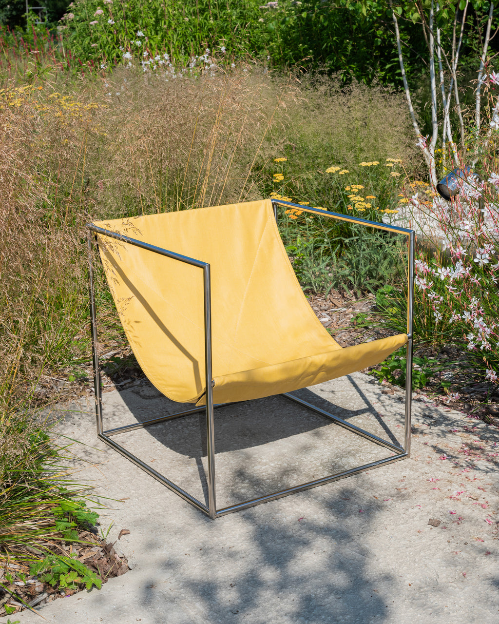 solo seat stainless steel/yellow