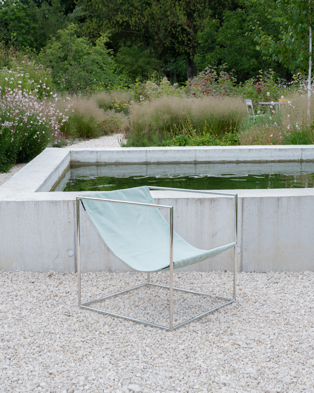solo seat stainless steel/green
