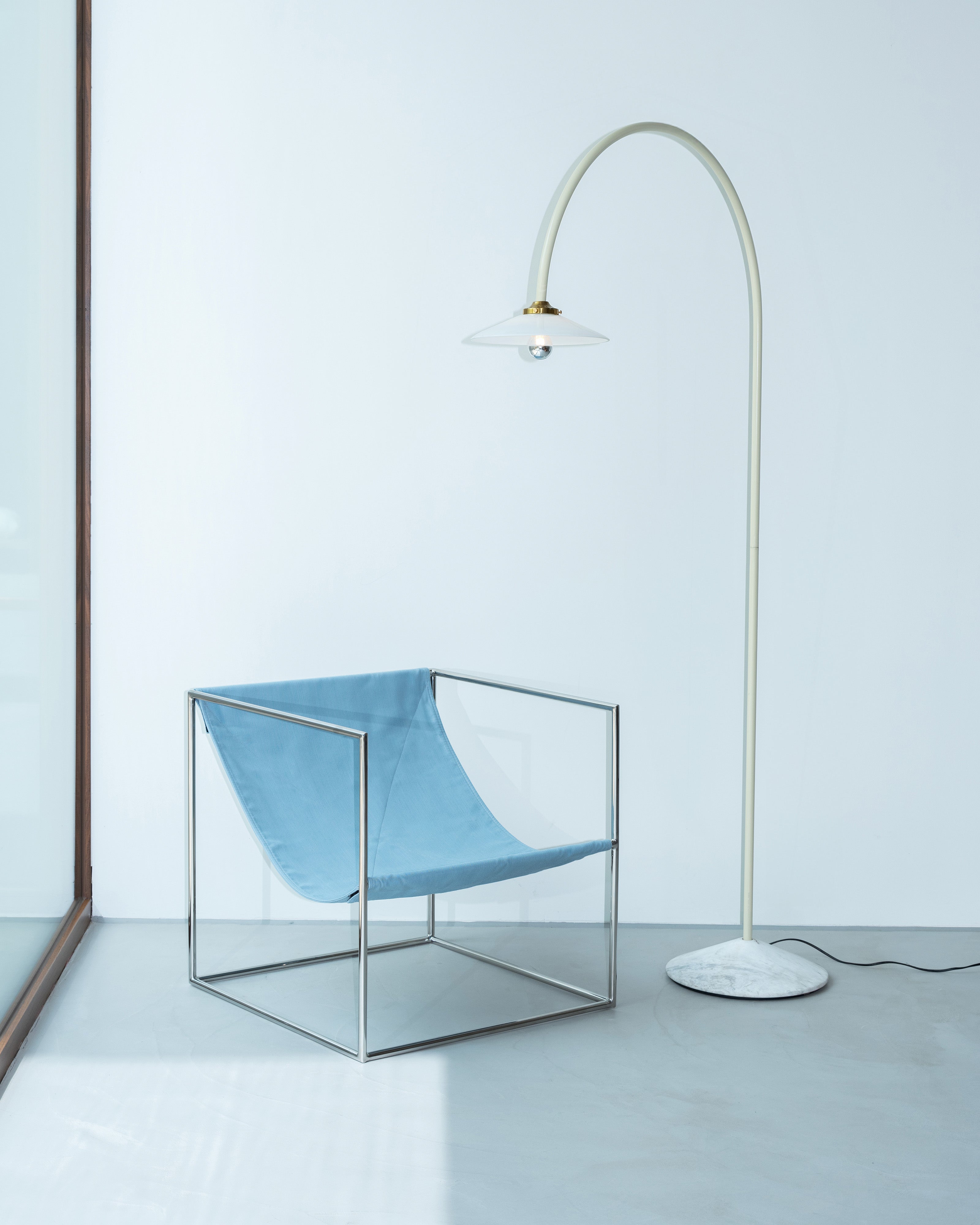 solo seat stainless steel/light blue – valerie_objects